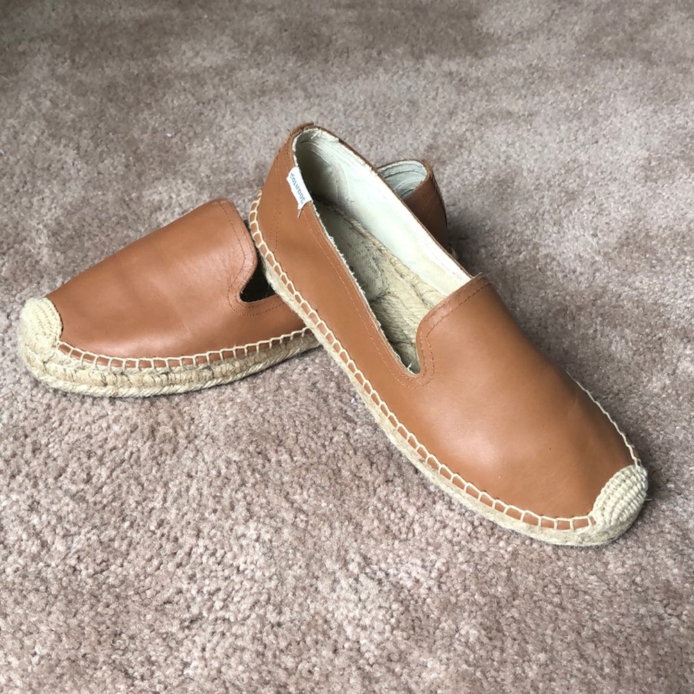 Soludos leather smoking slipper